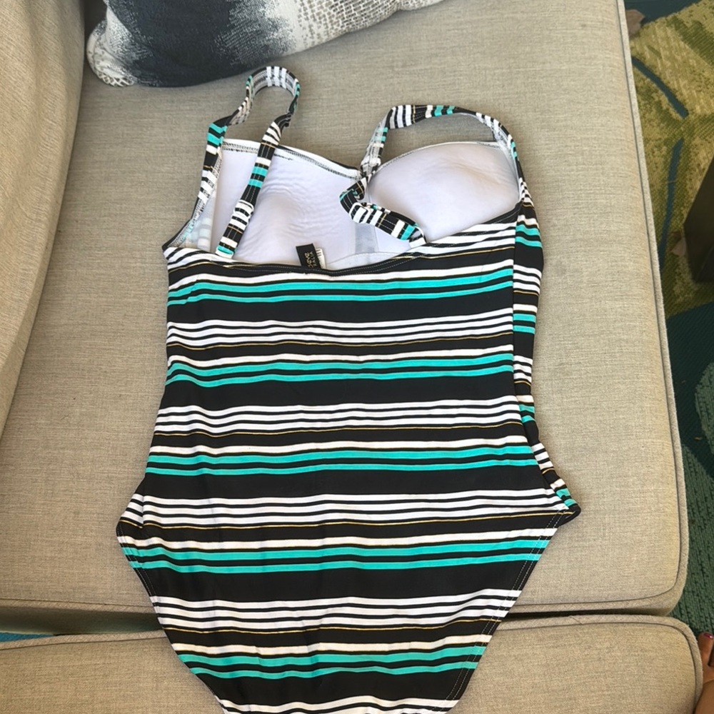 Striped One Piece Swimsuit - Picture 4 of 10